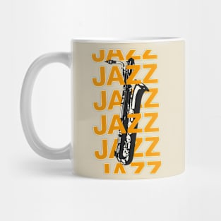 Minimal Jazz Poster Design Mug